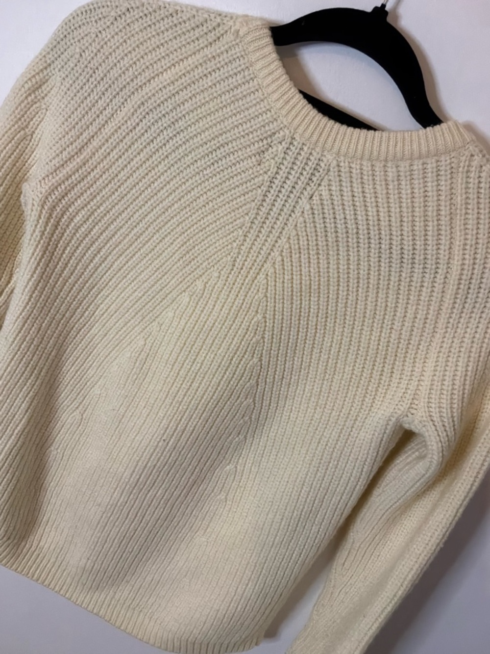 CYNTHIA ROWLEY | CREAM KNIT SWEATER - Picture 3 of 5